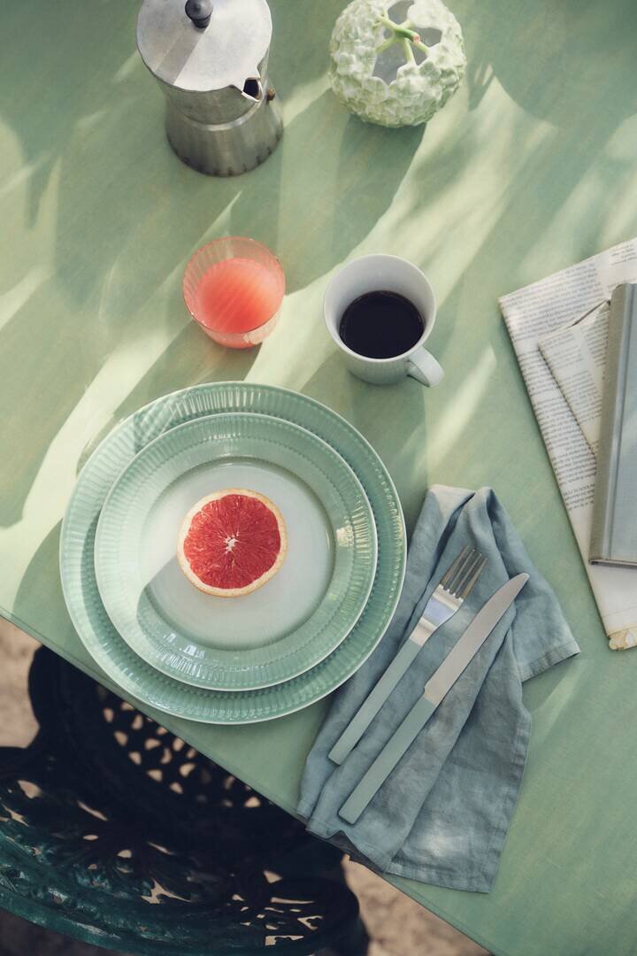 Iris frokosttallerken, grøn - Ø22 cm